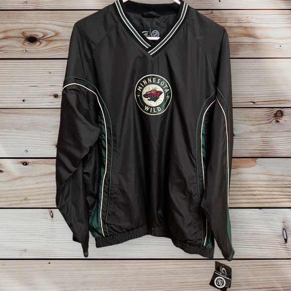 Other - SOLD - Minnesota MN Wild NHL Hockey Wind Break Pullover Shirt Medium